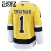 Lasten NHL Boston Bruins Pelipaita 2025-26 Fanatics NHL Stadium Series Premium Jeremy Swayman Gold